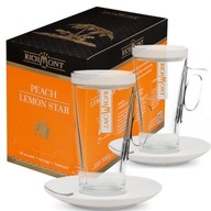 Richmont Peach Lemon Star 50x6g a 2 poháre Richmont Hot 370 ml