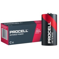 10x alkalická batéria DURACELL PROCELL INTENSE R14