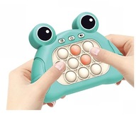 POP IT FAST PUSH PUZZLE ANTISTRESOVÁ HRA FIDGET BLUE FROG SENSORY HRA