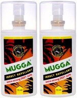 2x MUGGA 75ml repelent proti hmyzu na komáre a kliešte Mugga DEET 50% muga SPRAY