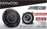 KENWOOD KFC-S1066 POWER 220W VEĽKOSŤ 100mm reproduktory pre inštaláciu do auta