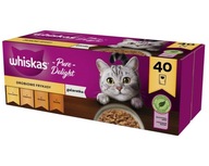 WHISKAS Dospelá hydinová pochúťka v želé 40x85g