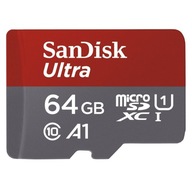 SanDisk Ultra microSDHC 64GB 98MB/s + adaptér