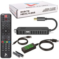 TUNER DEKODÉR DVB-T2 POZEMNÝ TV HEVC H.265 MINI