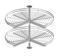 Kôš, otočná polica, priemer 690mm, chrómový efekt REJS NOVA