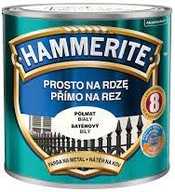 HAMMERITE FARBA HROD RAL 9010 POLOMATNÁ BIELA ​​0,7L