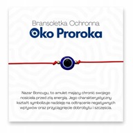 Ochranný náramok OKO PROROKA TALISMANA Ochranná červená šnúrka