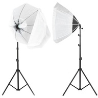 2x Spherical softbox octa hemisphere 60cm 2x 125W PRO