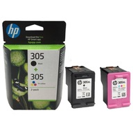 Sada atramentov HP 305 6ZD17AE Black Tri-color