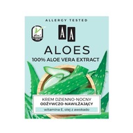 AA Aloes 0 SPF hydratačný krém na tvár na deň 50 ml