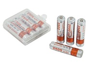 4x NABÍJACIE BATÉRIE R3 AAA 2500 mAh BATÉRIA + PUZDRO