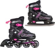 Rolki Łyżwy 2v1 Croxer Optima Black / Pink 39-42