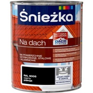 ŚNIEŻKA FARBA NA STRIECH ČIERNA RAL9005 0,75L POLOMAT.