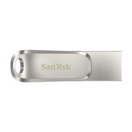 Pendrive SanDisk 128 GB USB-C Ultra Dual Drive Luxe 150 MB/s kovový