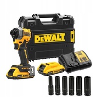 NÁRAZOVÝ SKRUTKOVAČ 2x2Ah DeWALT DCF850D2T +6 zásuviek