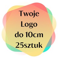 Nažehľovacia termonálepka s logom do 10 cm, 25 kusov