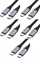 Kábel Unitek USB-C na USB-C kábel 10Gbps 4K 60Hz 20V/5A 100W x5