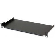 1U 200mm rack, 2-bodová montáž, Full Black