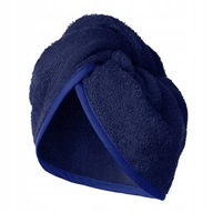 Osuška na vlasy Turban Head Bavlnené froté Navy Absorbent