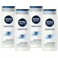 NIVEA MEN pánsky sprchový gél set 4x500ml