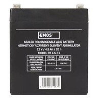 EMOS B9653 AGM batéria 12V 4,5Ah faston 4.7