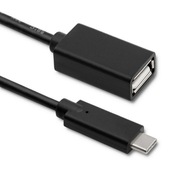 Qoltec USB 3.1 typ C samec kábel | USB 2.0 typ A f