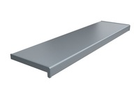 Parapet PVC, STRIEBORNÝ, dĺžka 160cm, šírka 25cm