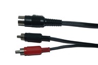 Din kábel WM 590 <--> 2 RCA stereo zástrčky 1,2 m