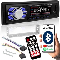 AUTORÁDIO BLUETOOTH 1-DIN USB SD AUX MIKROFÓN SADA DIAĽKOVÝCH BATÉRIÍ