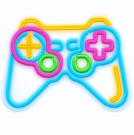 Neónový gamepad gamepad gamepad pre dekoráciu steny hráčskej izby