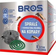 BROS Repelentné špirály proti komárom, páperie s ozdobným obalom