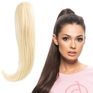 PONÍK NA KLIP 50 CM ROVNÁ PLATINOVÁ BLONDE 613