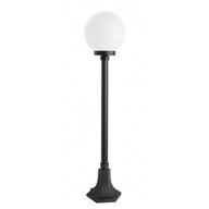 Záhradná lampa, biele tienidlo, KULE CLASSIC, 98 cm