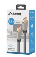 HDMI kábel M/M V2.1 1.8M 8K 60Hz čierny