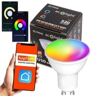 LED žiarovka SMART GU10 6W RGB WW CW TUYA WiFi