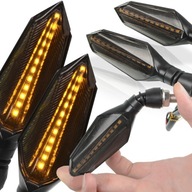 2X LED SMEROVÉ SIGNALIZÁCIE MOTOCYKLOVÝ ENDURO SKÚTER SCHVÁLENIE DYNAMICKÝ