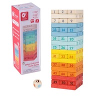 CLASSIC WORLD Drevená arkádová hra Dominoes Tower Deluxe Set