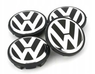 Volkswagen VW čierne krytky 65 mm LOGO