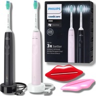 2x sonická zubná kefka PHILIPS Sonicare v dvoch baleniach čiernej a ružovej