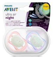 AVENT Ultra Air nočný cumlík 0-6m svietiaci 2 ks.