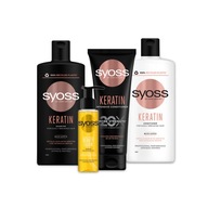 Syoss Keratin Shampoo Conditioner Elixir Hair 4 ks