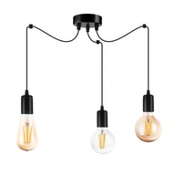 Závesné stropné svietidlo presahujúce Edison Loft E27 SPIDER