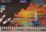 Kayet akrylové farby 24 ks x 18 ml