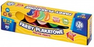 MALIARSKE FARBY pre DETI plagáty 12 FAREB 20ml sada ASTRA PAINTS