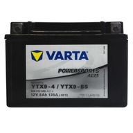 VARTA YTX9-BS YTX9-4 12V 8AH 135A ŠTARTOVANÁ!!!