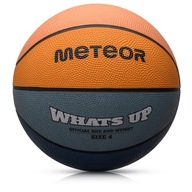 Meteor What's up basketbalová veľkosť 4 modrozelená/oranžová