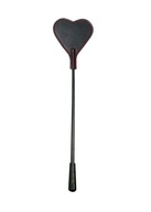 Heart Mini Crop Bat, Black BDSM