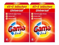 Gama prášok (VIZIR) Univerzálny 2x50 PRANÍ 6kg 100 praní DE