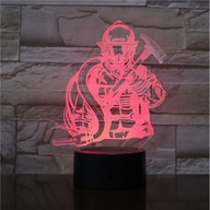 3D NOČNÁ LAMPA HASIČ DARČEK NA DIAĽKU