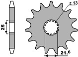 Predné ozubené koleso 518 15 18 NC SUZUKI GS 750/1000